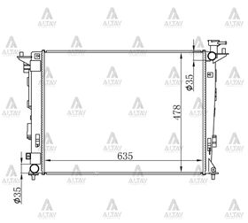HYUNDAI ix35 SU RADYATÖRÜ  SPORTAGE 11/- BENZİNLİ MANUEL (Brazing) MAHER