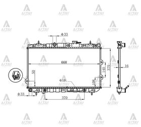 KIA CERATO SU RADYATÖRÜ 03-06 1.6 BENZİNLİ OTOMATİK (Brazing) MAHER