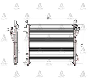 KIA PICANTO KLİMA RADYATÖRÜ 08/- MAHER