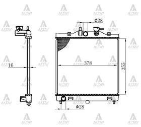 KIA PICANTO SU RADYATÖRÜ 04/- 1.0  1.1  ATOS 06/-  MANUEL (Brazing) MAHER