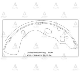 KIA PRIDE ARKA FREN BALATASI  FORD FESTIVA  MAZDA 121 PABUÇLU SECO