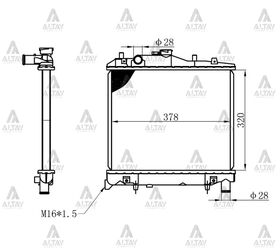 KIA PRIDE SU RADYATÖRÜ 1.1  1.3 93/- MANUEL (Brazing) MAHER