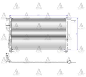 KIA RIO KLİMA RADYATÖRÜ 06/-  BENZİNLİ MAHER