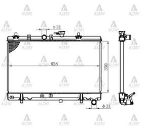 KIA RIO SU RADYATÖRÜ BENZİNLİ 03-06 MANUEL 26mm (Brazing) MAHER
