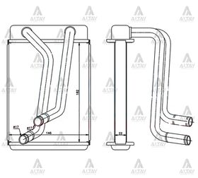KIA SEPHIA KALORİFER RADYATÖRÜ 96/- MAHER
