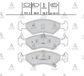 KIA SEPHIA ÖN FREN BALATASI 93-99  SHUMA 01/-  CLARUS 96-00 MAHER