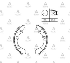 MAZDA 323 ARKA FREN BALATASI 89-02 PABUÇLU MAHER