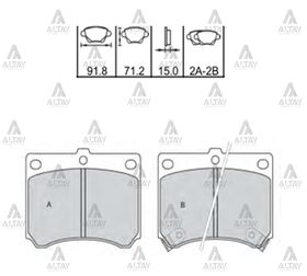 MAZDA 323 ÖN FREN BALATASI 95-99 MAHER