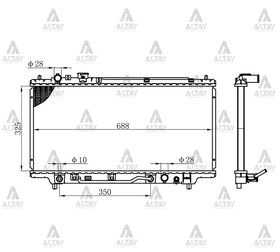 MAZDA 323 SU RADYATÖRÜ 95-98 OTOMATİK 1.51.8 FAMILIA (Brazing) MAHER
