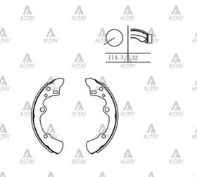 MAZDA 626 ARKA FREN BALATASI 88-92 PABUÇLU MAHER