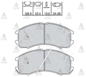 MAZDA 626 ÖN FREN BALATASI 88-92 MAHER