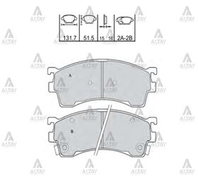 MAZDA 626 ÖN FREN BALATASI 92-97  RIO 04-05 MAHER