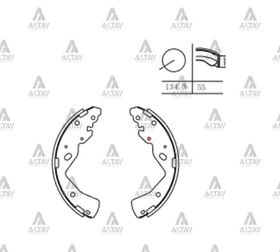 MAZDA B2500 ARKA FREN BALATASI 01-06 4X2  BT-50 4X2 99-06 PABUÇLU MAHER