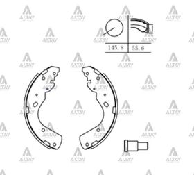 MAZDA B2500 ARKA FREN BALATASI 01-06 4X4  BT-50 4X4  RANGER PABUÇLU MAHER