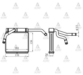 MAZDA B2500 KALORİFER RADYATÖRÜ MAHER