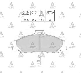 MAZDA B2500 ÖN FREN BALATASI 01-06 4X2  4X4  BT-50 06/-  4X2 MAHER