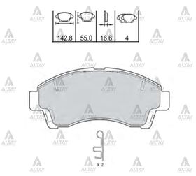 MAZDA B2500 ÖN FREN BALATASI 96-00 4X2 MAHER