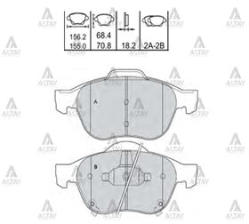 MAZDA MAZDA 6 ÖN FREN BALATASI 04/- MAHER