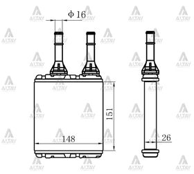 NISSAN D-22 KALORİFER RADYATÖRÜ MAHER