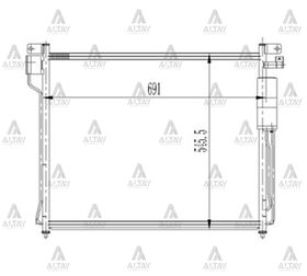 NISSAN PICKUP KLİMA RADYATÖRÜ 06/-  NAVARA MAHER