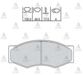 NISSAN PICKUP ÖN FREN BALATASI 87-99  SAMSUNG MAHER