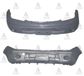 NISSAN PICKUP ÖN TAMPON 06-09 NAVARA SİYAH SİSLİ FAR YIKAMASIZ T.W.