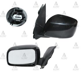 NISSAN PICKUP YAN AYNA 06/-  NAVARA ELEKTRİKLİ ISITMALI SİYAH SOL T.W.