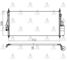 NISSAN ALMERA KLİMA RADYATÖRÜ 00/-1.5  1.6 MAHER