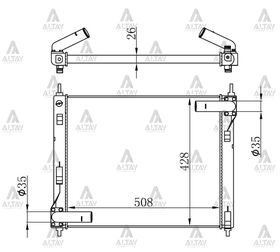 NISSAN JUKE SU RADYATÖRÜ 1.6 BENZİNLİ MANUEL (Brazing) MAHER