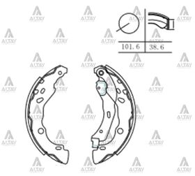 NISSAN MICRA ARKA FREN BALATASI 11/-  NOTE PABUÇLU MAHER