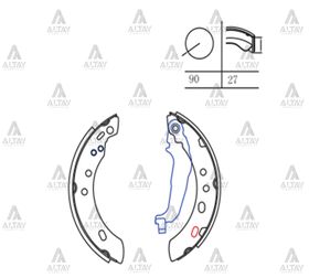 NISSAN MICRA ARKA FREN BALATASI 92-01 PABUÇLU MAHER