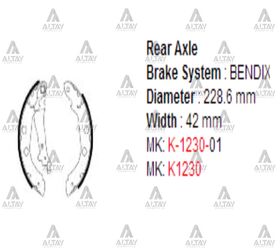 NISSAN PRIMERA ARKA FREN BALATASI 01-03 PABUÇLU MAHER