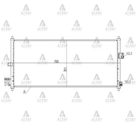 NISSAN PRIMERA KLİMA RADYATÖRÜ 03/-   ALMERA 00-06 MAHER