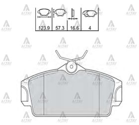 NISSAN PRIMERA ÖN FREN BALATASI 97-01 ALTI DÜZ (SPECİAL)  ALMERA MAHER