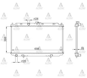 NISSAN PRIMERA SU RADYATÖRÜ 02/-  ALMERA 00-06 MANUEL (Brazing) MAHER