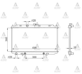 NISSAN PRIMERA SU RADYATÖRÜ 02/-  ALMERA 00-06 OTOMATİK (Brazing) MAHER