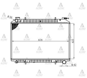 NISSAN VANETTE SU RADYATÖRÜ 26mm (Brazing) MAHER