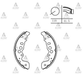 SUZUKI GRAND VITARA ARKA FREN BALATASI 00-06 PABUÇLU MAHER