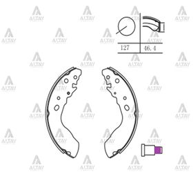 SUZUKI GRAND VITARA ARKA FREN BALATASI 97/- 2.0 PABUÇLU MAHER