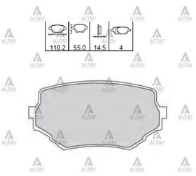 SUZUKI GRAND VITARA ÖN FREN BALATASI 98-02 MAHER