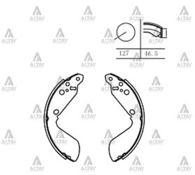 SUZUKI VITARA ARKA FREN BALATASI 90/- 5 KAPI PABUÇLU MAHER