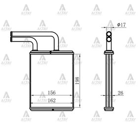 MITSUBISHI CANTER KALORİFER RADYATÖRÜ 3,5 TON MAHER