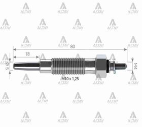 MITSUBISHI L200  L300 KIZDIRMA BUJİSİ 11V. ŞOKLU SVAC
