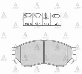MITSUBISHI L200 ÖN FREN BALATASI 99-02 MAHER