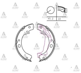TOYOTA COROLLA EL FREN BALATASI 02-06 PABUÇLU MAHER