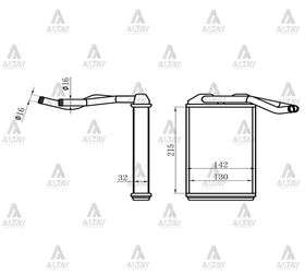 TOYOTA COROLLA KALORİFER RADYATÖRÜ AE-101 MAHER