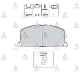 TOYOTA COROLLA ÖN FREN BALATASI 88-98 KRB. MAHER