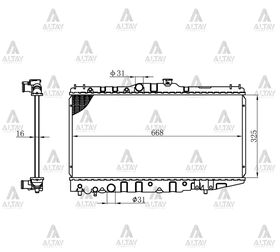 TOYOTA COROLLA SU RADYATÖRÜ 88-92 AE-92  CORONA AT171 MANUEL (Brazing) MAHER