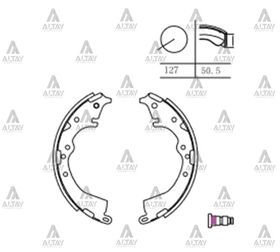 TOYOTA HILUX ARKA FREN BALATASI 06-11 4x2 PABUÇLU MAHER