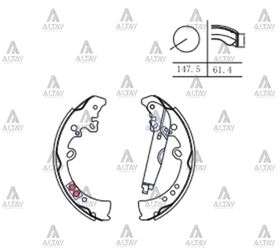 TOYOTA HILUX ARKA FREN BALATASI 06-11 4x4 PABUÇLU MAHER